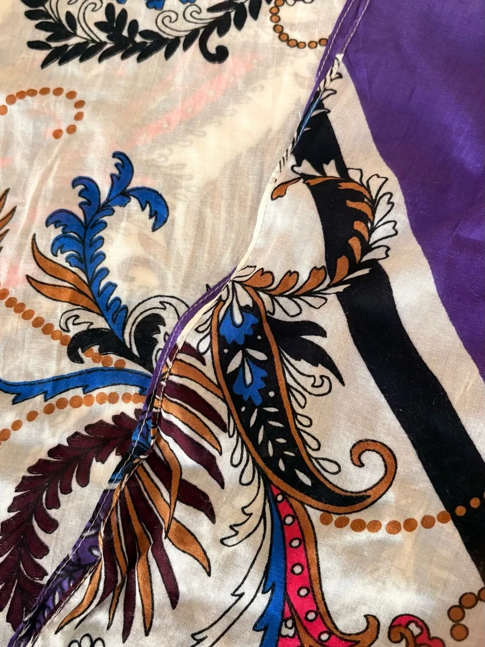 Purple Paisley Women's Scarf/ wrap